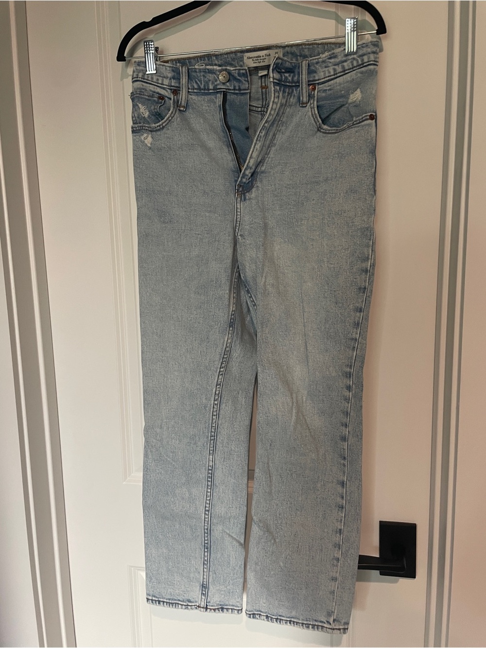 Abercrombie & Fitch Light Wash Straight Leg Jeans